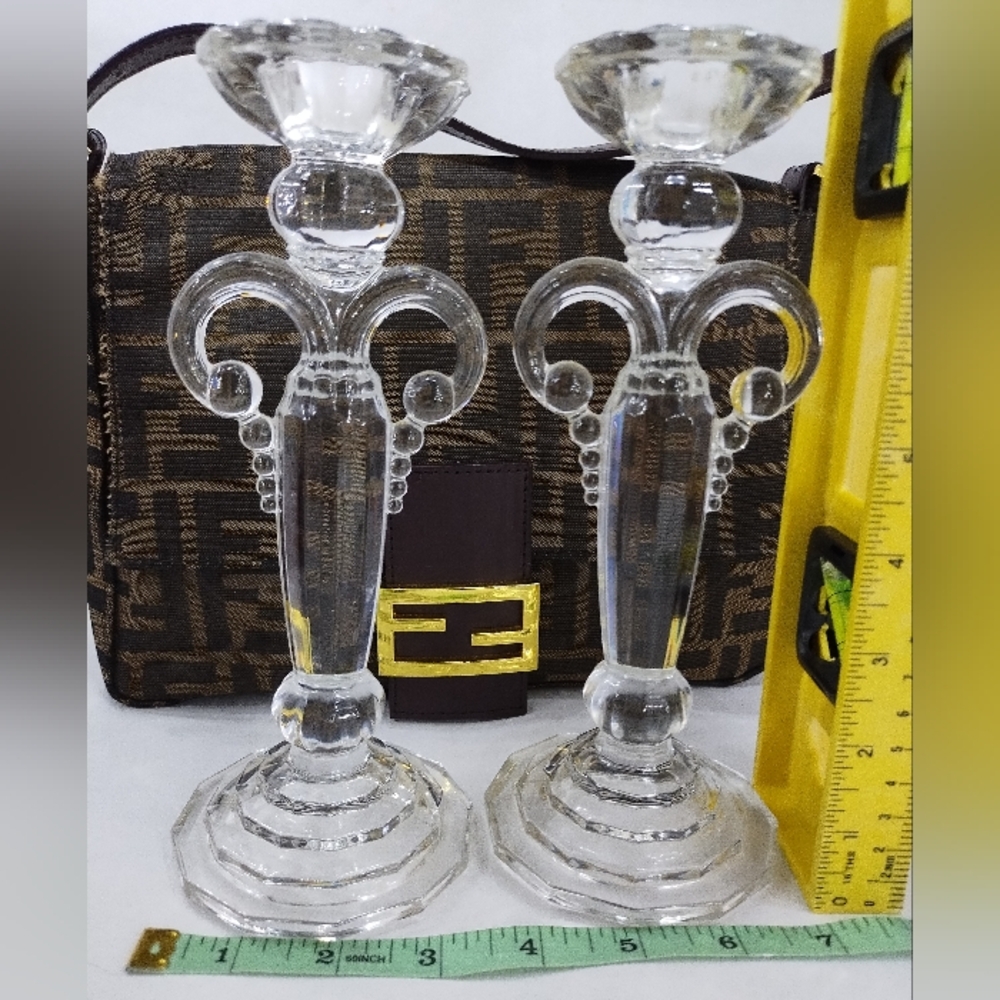 Vintage 24% Lead Crystal Candlesticks